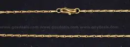 22K Yellow Gold Baht Design Necklace, 15.5 Grams