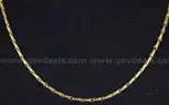 22K Yellow Gold Baht Design Necklace, 15.5 Grams