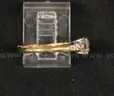 14K Yellow Gold Solitaire Design Diamond Ring, 1.9 Grams