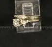18K White Gold 2 Piece Diamond Wedding Set, 2.9 Grams