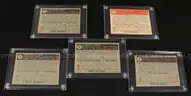 5- 1952 Topps Baseball Cards