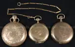 1- 14k Yellow Gold Illinois and 2- Gold Filled Illinois and Elgin Pocket Watches