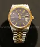 18K YG &#x26; Stainless Steel Rolex Oyster Perpetual Date Watch