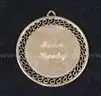 14K Yellow Gold Double Curb Link Bracelet W/3 Charms, 62.2 Grams