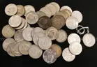 55 U.S. Silver Kennedy Half Dollar Coins