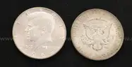 55 U.S. Silver Kennedy Half Dollar Coins