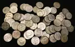 94 U.S. Kennedy Clad Half Dollar Coins