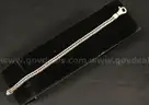 James Avery Sterling Silver Square Foxtail Link Bracelet, 19.4 Grams