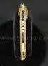 14K Yellow Gold Sapphire &#x26; Diamond Tennis Bracelet, 19.9 Grams