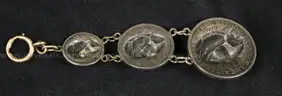 Antique Silver 1912 Repousse Coin Pendant