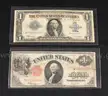 2 U.S. $1 Large Size Notes