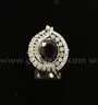 Silver Diamond Jewelry Set, 23.3 Grams
