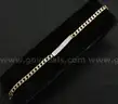 14K Yellow Gold Diamond Cuban Link I.D. Bracelet, 19.2 Grams