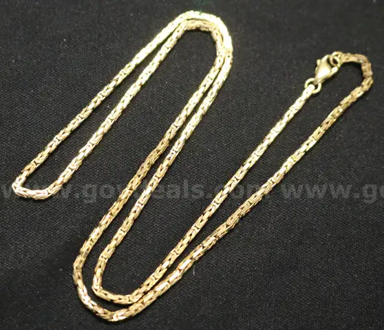 14K Yellow Gold Byzantine Style Necklace, 12.0 Grams