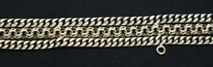 8K Yellow Gold Three Strand Cuban Bracelet, 46.6 Grams