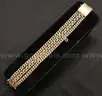 8K Yellow Gold Three Strand Cuban Bracelet, 46.6 Grams