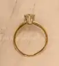 14K Yellow Gold Diamond Solitaire Engagement Ring, 2.1 Grams