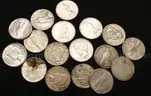44 Assorted U.S. Silver Peace Dollar Coins