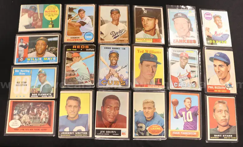 80 Assorted Rare Baseball &#x26; Football Trading Cards