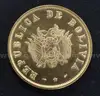 1952 Bolivia Gold 50 Bolivianos Revolution Coin, 38.9 Grams