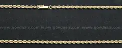 14k Yellow Gold Rope Chain Necklace, 22.6 Grams
