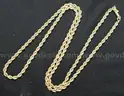 14k Yellow Gold Rope Chain Necklace, 22.6 Grams