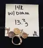 173 Pieces of Assorted Scrap Gold Jewelry,  369.5 Grams