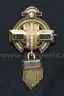 14K Yellow Gold Tassel Design  Brooch &#x26; Earring Set With Pearls, 21.4 Grams