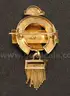 14K Yellow Gold Tassel Design  Brooch &#x26; Earring Set With Pearls, 21.4 Grams