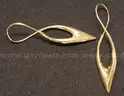14K Yellow Gold Dangle Earrings, 3.8 Grams
