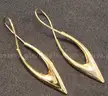 14K Yellow Gold Dangle Earrings, 3.8 Grams
