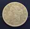 1880-S Gold U.S. $20 Liberty Head Coin, 33.3 Grams