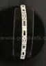 14K White Gold Vintage Sapphire/Diamond Filigree Bracelet, 10.5 Grams