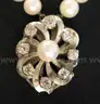 Double Strand Cultured Pearl Necklace With 14K White Gold Clasp