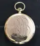 Waltham 17 Jewel Pocket Watch With Gold Plated Case