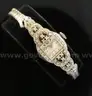 2 Ladies Watches Hamilton &#x26; Black Shield 14K Gold Case, Back With Diamonds