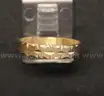 14K Yellow Gold Etched Design Band, 2.1 Grams