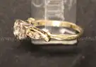 Vintage 14K White Gold Engagement Ring With Diamonds, 2.5 Grams