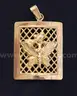 22K Yellow Gold Butterfly Design Pendant, 3.6 Grams