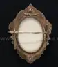 Vintage 10K Yellow Gold Photo Brooch With Turquoise Stones, 5.0 Grams