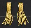 23K Yellow Gold Multi-Strand Necklace &#x26; Dangle Earring Set, 70.1 Grams