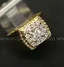 14K Yellow Gold Ring With Diamonds, 8.4 Grams