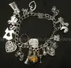 James Avery Sterling Silver Charm Bracelet With 20 Assorted Charms, 59.8 Grams