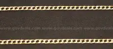 10K Yellow Gold Flat Link Necklace, 11.2 Grams