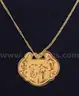 24K Yellow Gold Link Necklace &#x26; 23k Yellow Gold Floral Design Pendant, 8.4 Grams