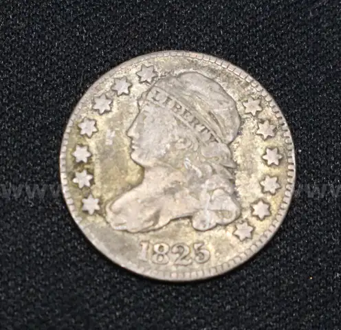 Graded 1825 Capped Bust Dime