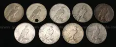 25 U.S. Silver Peace Dollar Coins