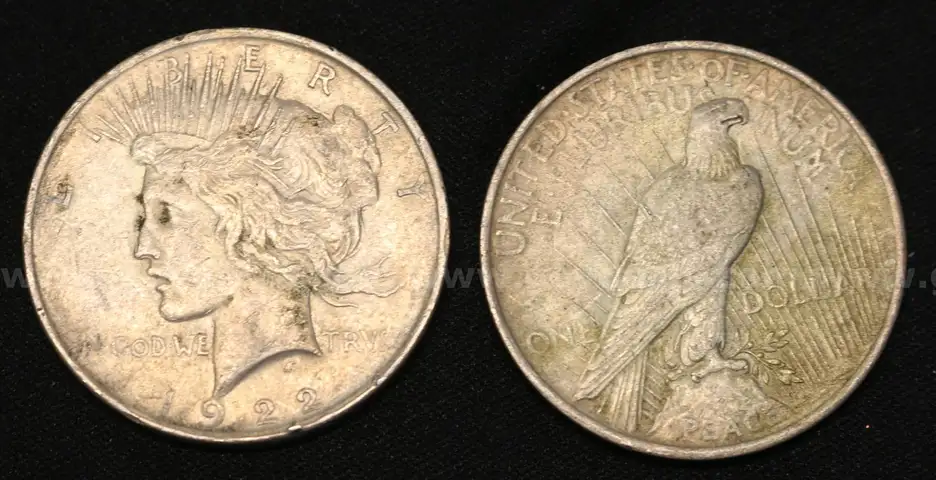 25 U.S. Silver Peace Dollar Coins