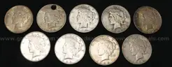 25 U.S. Silver Peace Dollar Coins