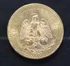 1946 Gold Mexico 50 Peso Coin, 41.6 Grams